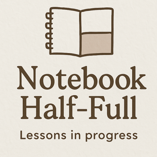 Notebook Half Full
